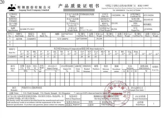 GB/T1591 Q345B hot rolled high strength low alloy structural steel plates